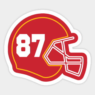 Kansas City Champs Helmet 87 - 2 Sticker